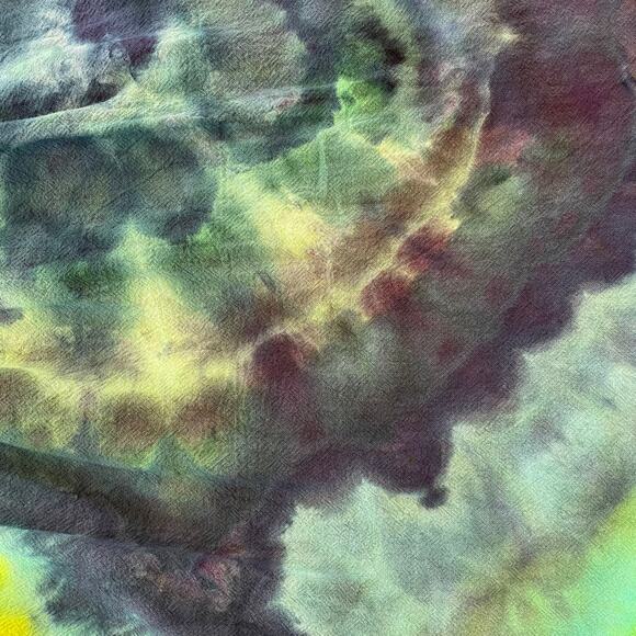 Ice Dyed Romper - Tie Dyed Upcycled - Pockets Soft Summer Spring (Women's Small) - Picture 11 of 14